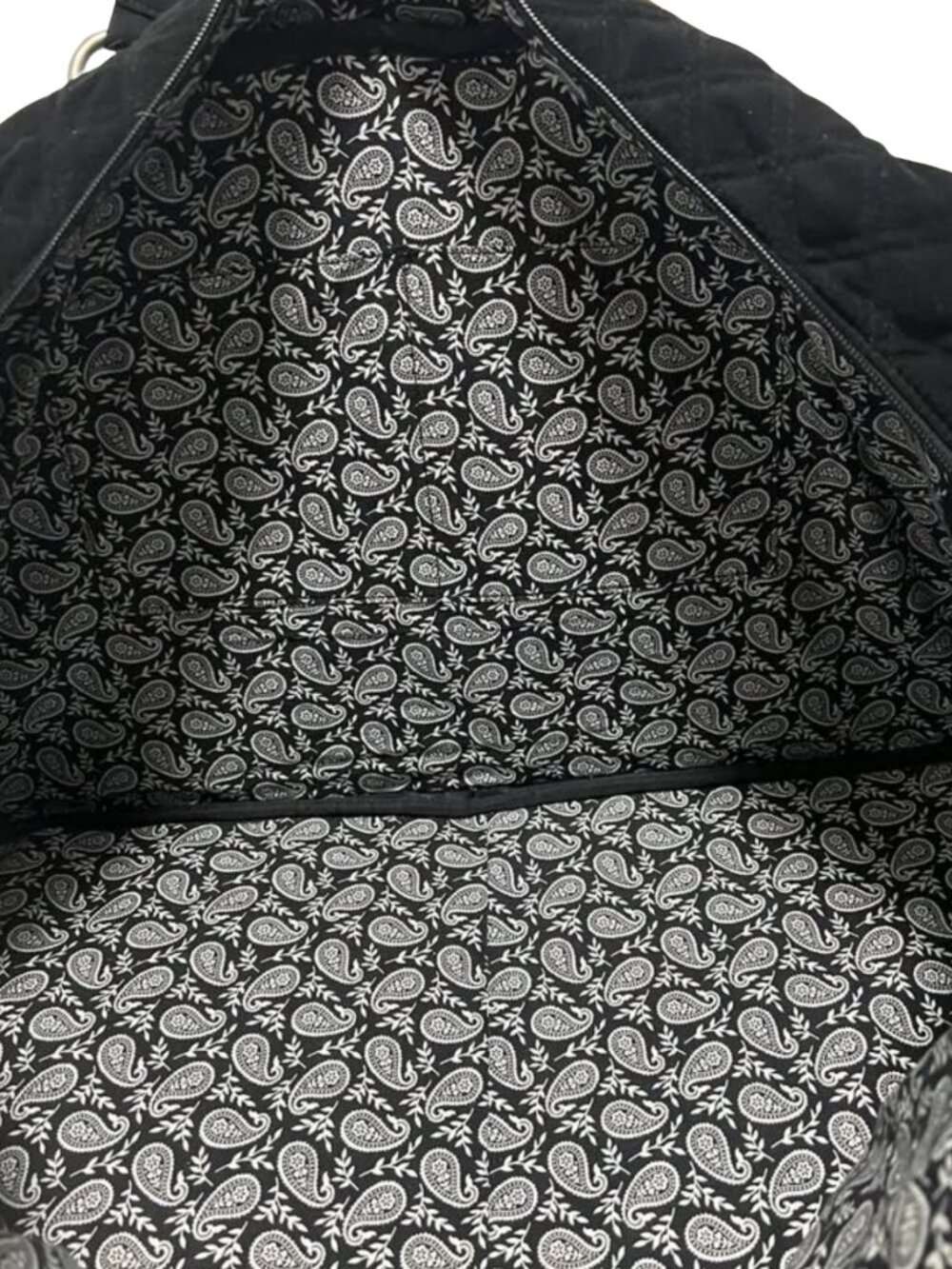 Vera Bradley Vintage Grand Black Weekender Duffle Bag - New - Never Used - Picture 6 of 6